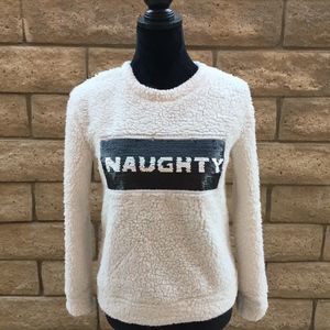 Naughty & Nice Sherpa Crewneck Sweatshirt